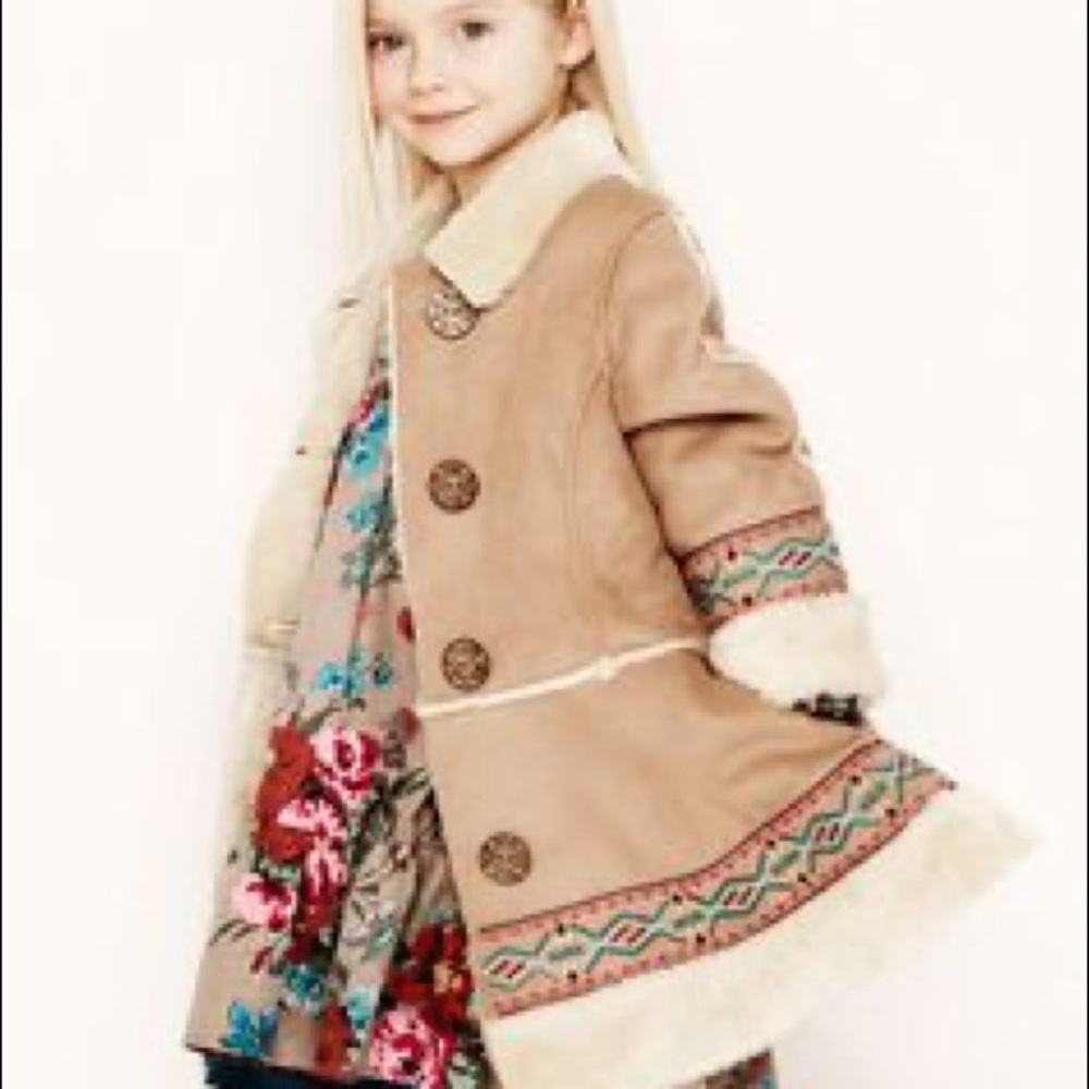Kenzo faux fur coat 6T